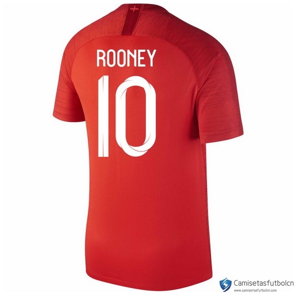 Camiseta Seleccion Inglaterra Segunda equipo Rooney 2018 Rojo